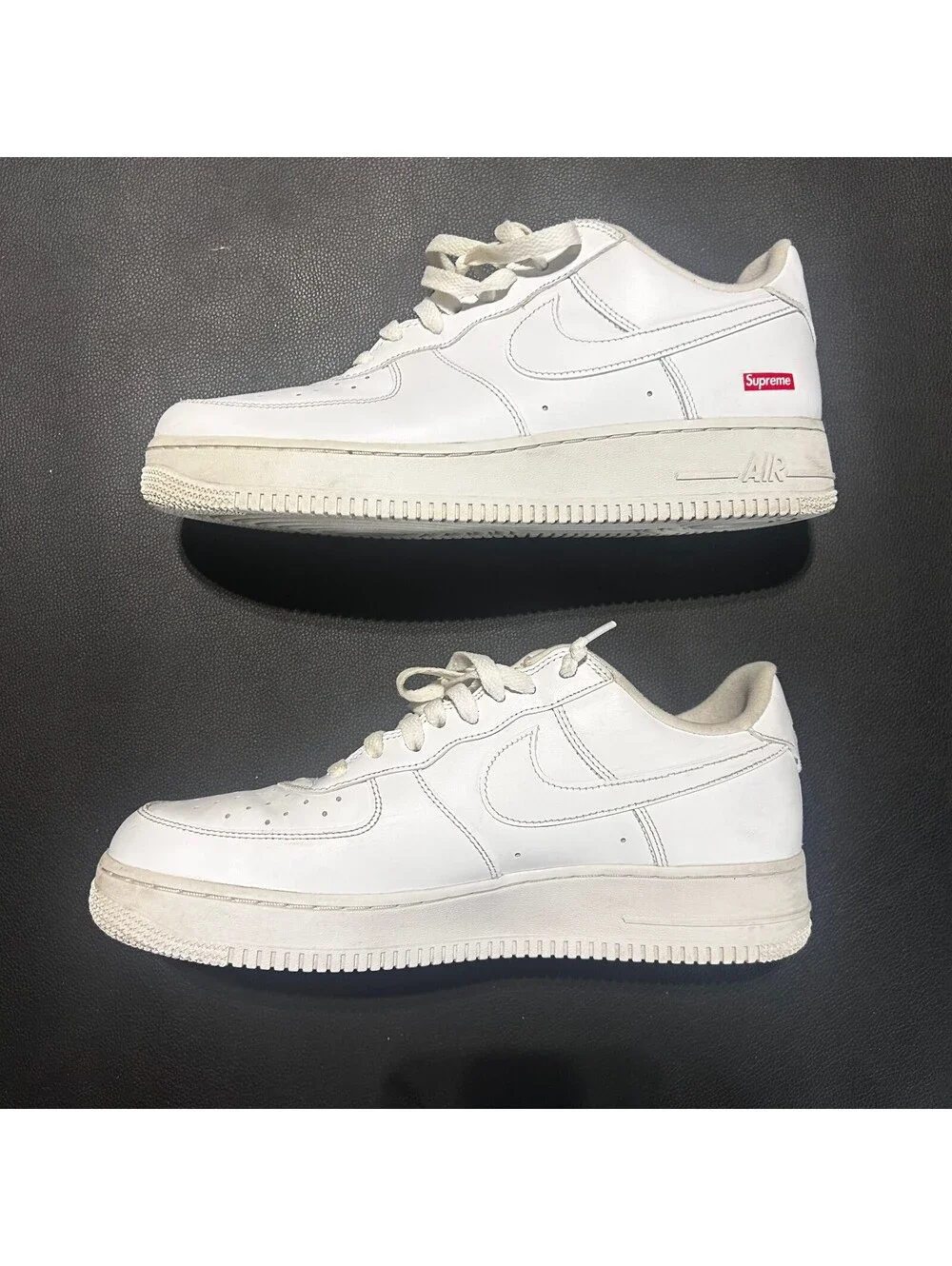Nike Air Force 1 Low Supreme White Men's 10.5 With Box and Laces